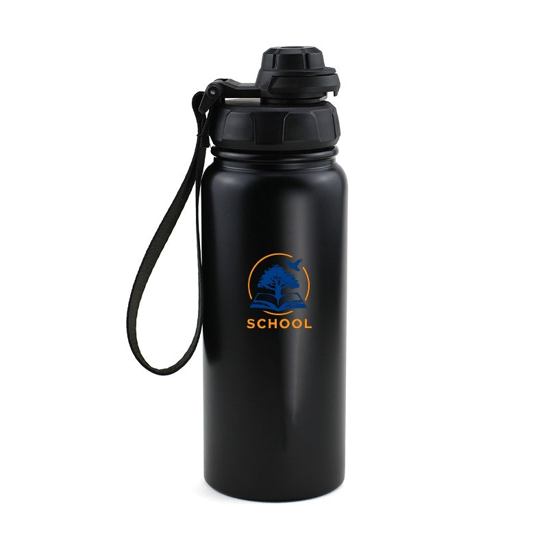 Stainless Steel Water Bottle with Carry Handle