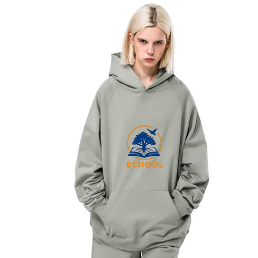 Long Sleeve Hooded Sweatshirt Pockets Fleece Pullover Hoodie