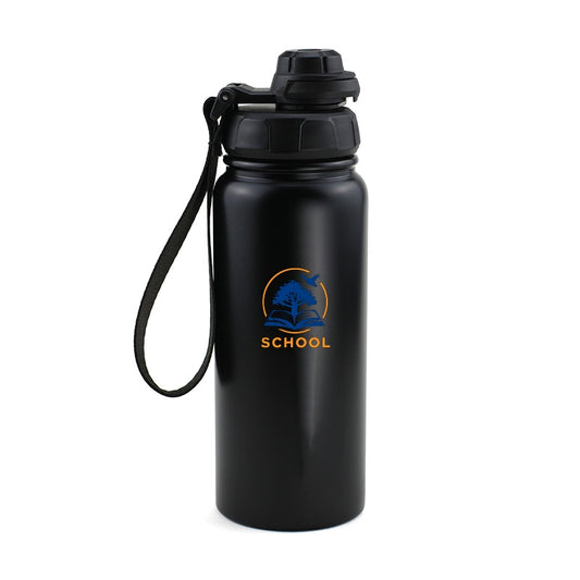 Stainless Steel Water Bottle with Carry Handle