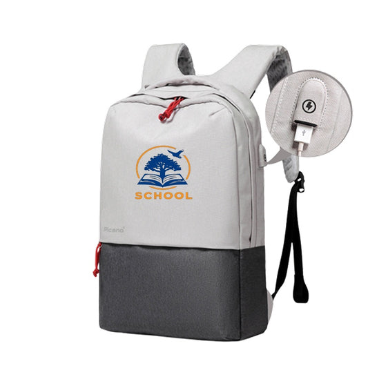 Water Resistant College School Computer Bag Laptop Backpack
