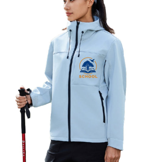 Windbreaker Jackets Outdoor Hooded Pocket Raincoat Jacket