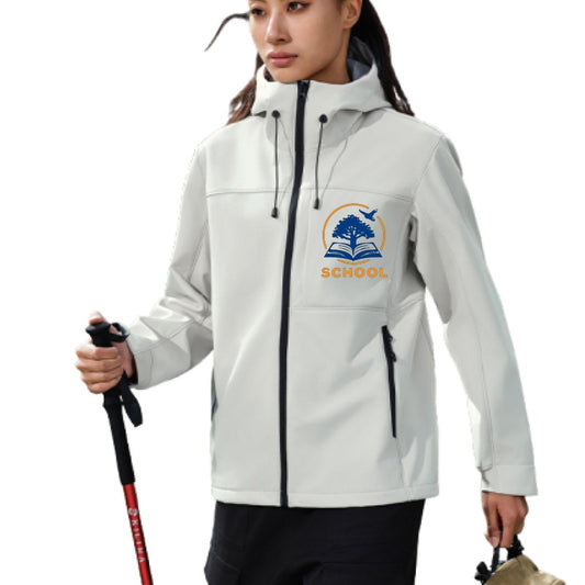 Windbreaker Jackets Outdoor Hooded Pocket Raincoat Jacket